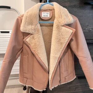 SOLD—-ZARA girls Jacket -Soft Faux lining